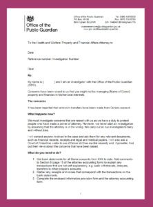 Office Of The Public Guardian Investigation Letter